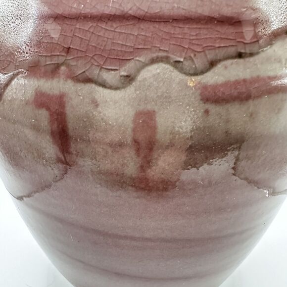 Vintage Vase Contemporary 80s - 90s Art Pottery Large 10 in x 6 In Hand Signed - Picture 8 of 11